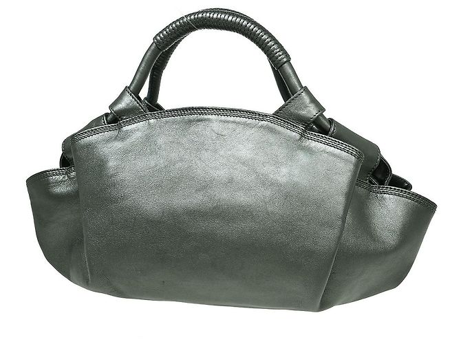 Borsa in pelle Loewe Anagram Logo Nappa Aire Marrone - vista 2