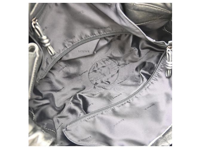 Borsa in pelle Loewe Anagram Logo Nappa Aire Marrone - vista 3