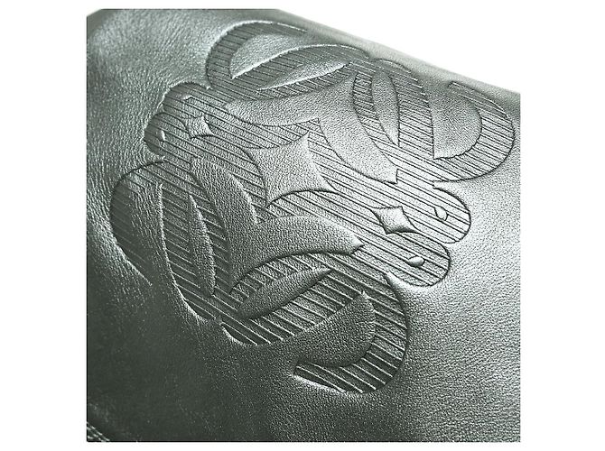 Borsa in pelle Loewe Anagram Logo Nappa Aire Marrone - vista 6