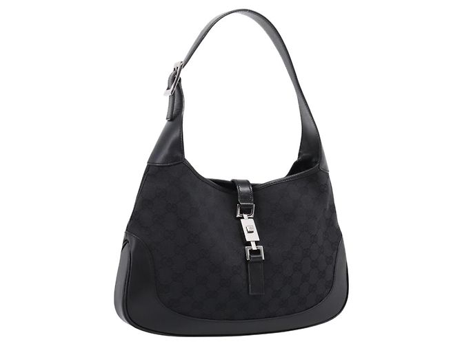 Gucci Jackie O Hobo GG Canvas con cuero Medium - vista 3