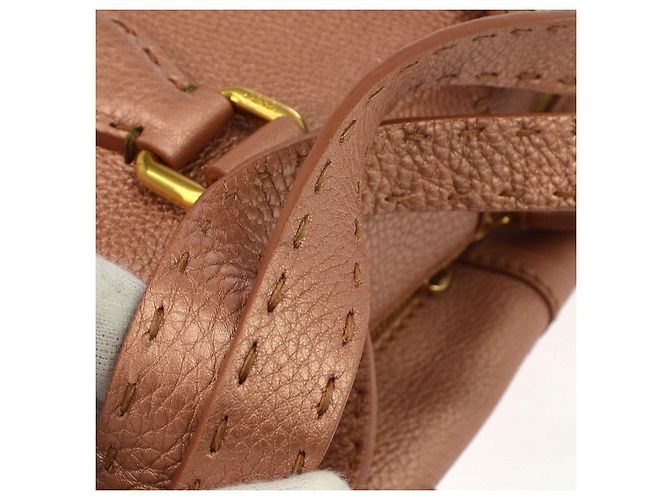 Fendi Selleria Handle Leather Rosa - vista 6