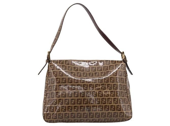 Borsa Fendi Baguette in pelle verniciata Medium - vista 2