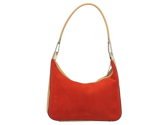 Gucci Vintage Hobo Suede and Leather Small - vista 2