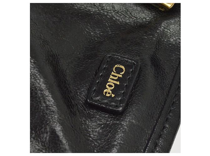 Chloé Ethel Borsa in pelle nera Nero - vista 4