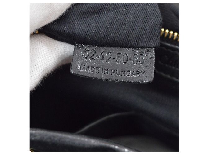 Chloé Ethel Borsa in pelle nera Nero - vista 5
