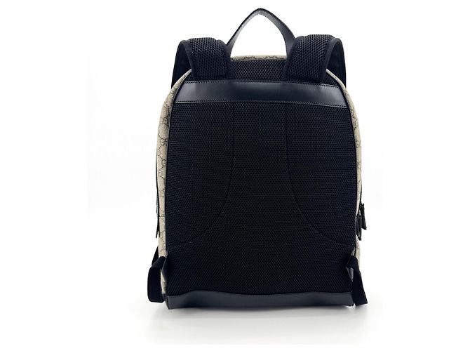 Gucci Medium GG Coated Canvas con tasca zip Nero - vista 2