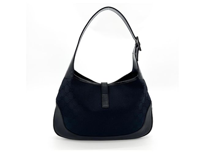 Gucci Vintage Jackie Hobo GG Canvas con Pelle Large - vista 2