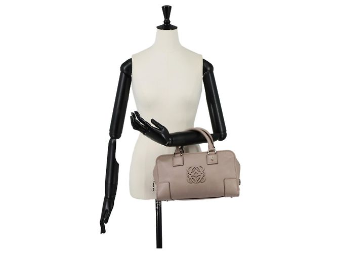 Borsa a mano Loewe Amazona 28 Beige Grigio - vista 10