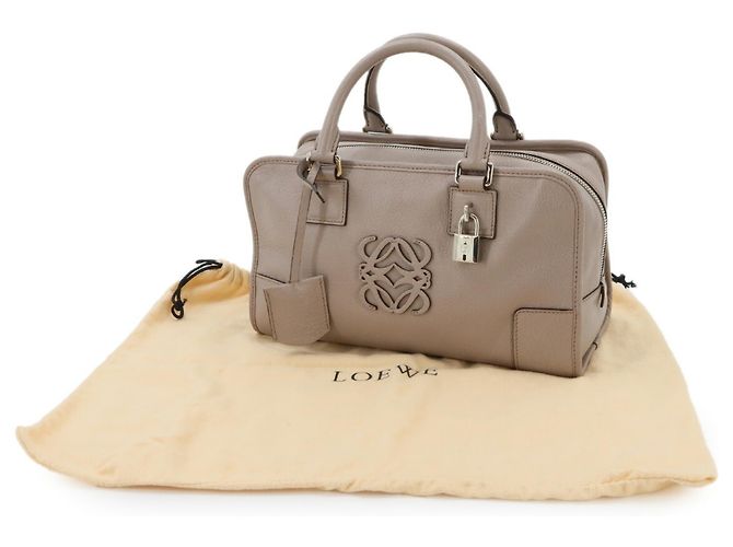 Borsa a mano Loewe Amazona 28 Beige Grigio - vista 2