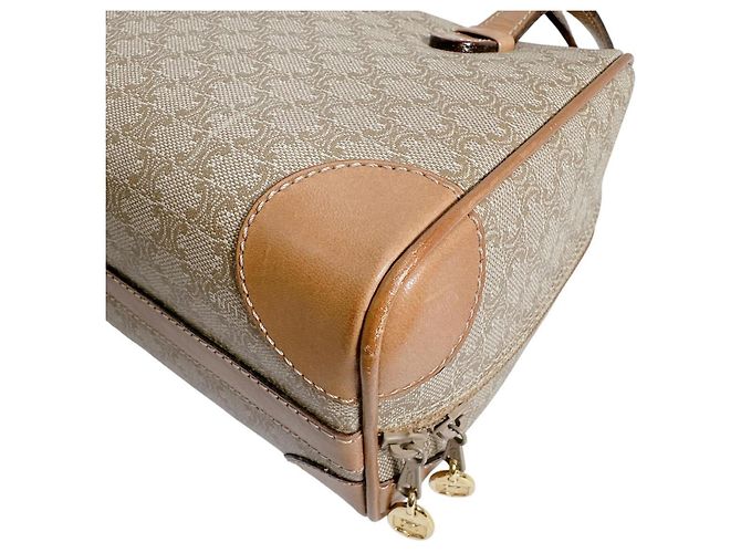 Céline Bolso Mini Celine - Triomphe Macadam Brown Castaño - vista 10