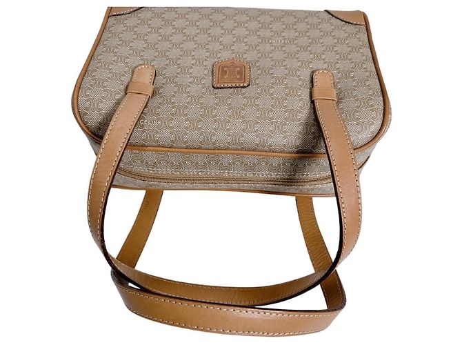Céline Bolso Mini Celine - Triomphe Macadam Brown Castaño - vista 11