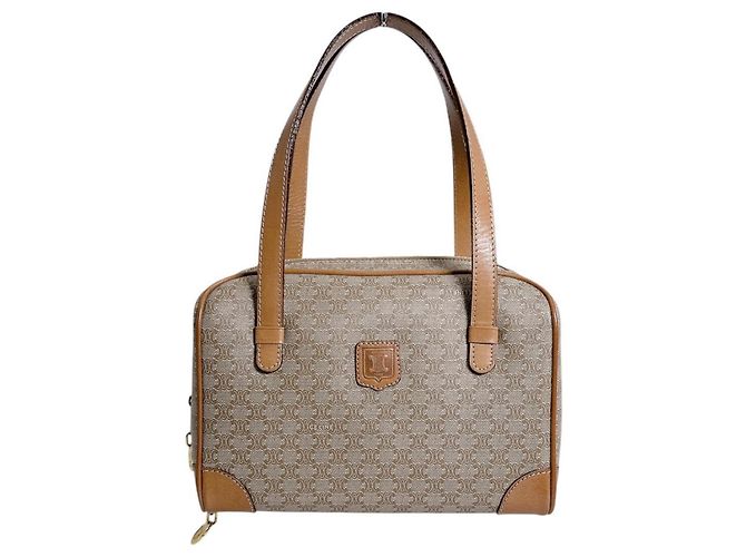 Céline Bolso Mini Celine - Triomphe Macadam Brown Castaño - vista 2