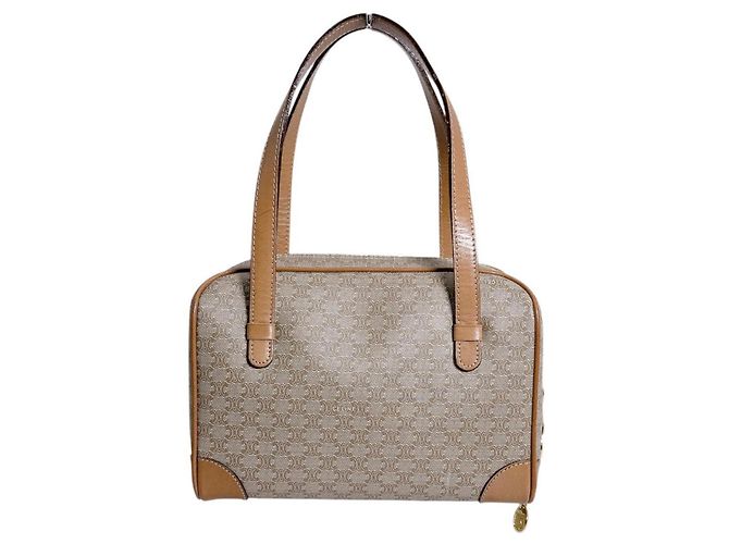 Céline Bolso Mini Celine - Triomphe Macadam Brown Castaño - vista 3