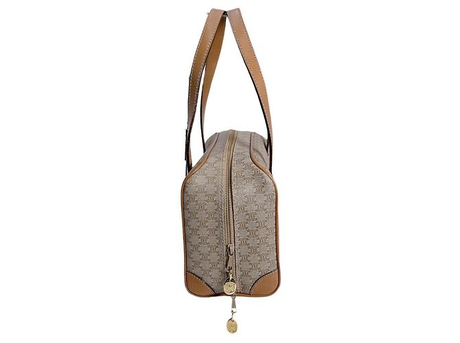 Céline Bolso Mini Celine - Triomphe Macadam Brown Castaño - vista 4
