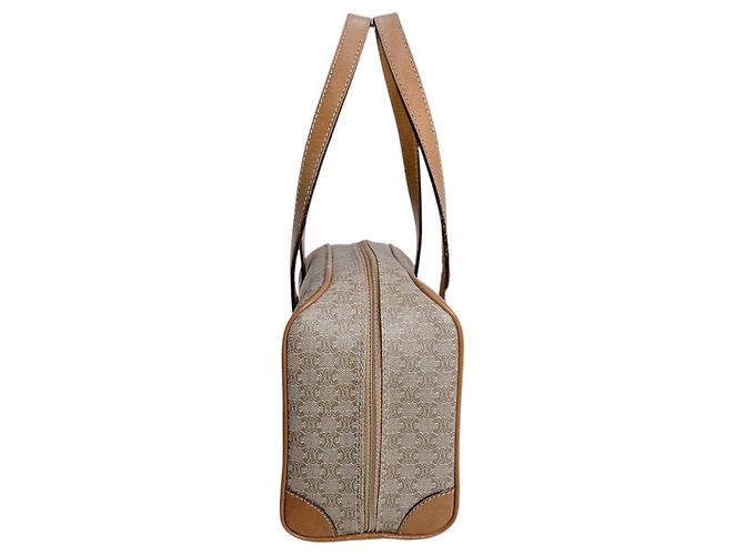 Céline Bolso Mini Celine - Triomphe Macadam Brown Castaño - vista 5