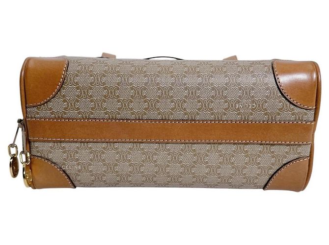 Céline Bolso Mini Celine - Triomphe Macadam Brown Castaño - vista 6