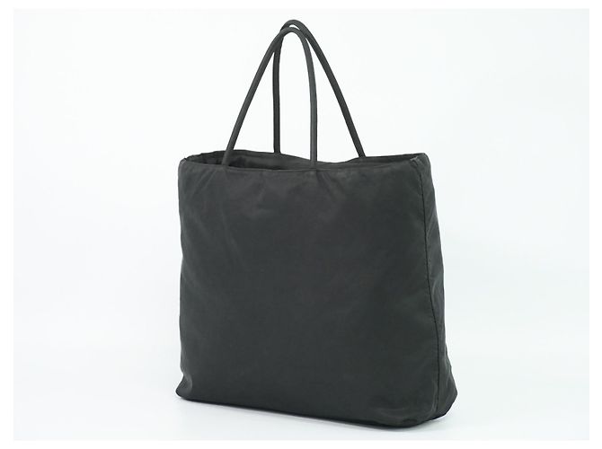 Tote bag con zip Prada Tessuto medium Nero - vista 2