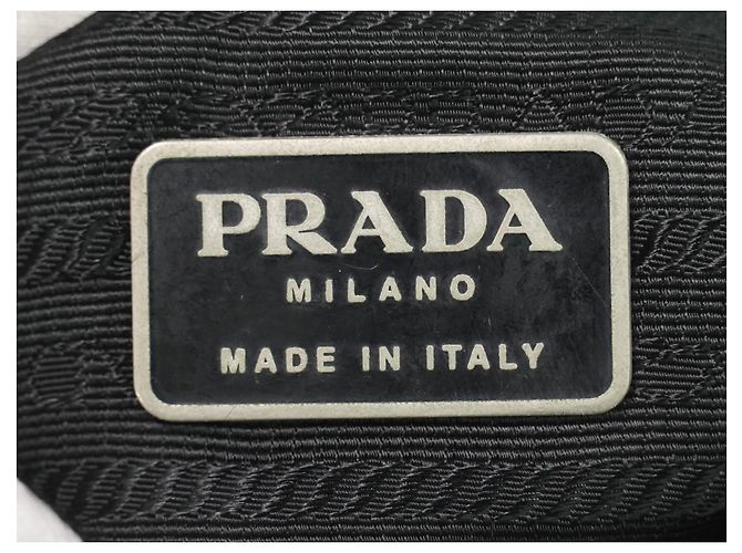Tote bag con zip Prada Tessuto medium Nero - vista 5