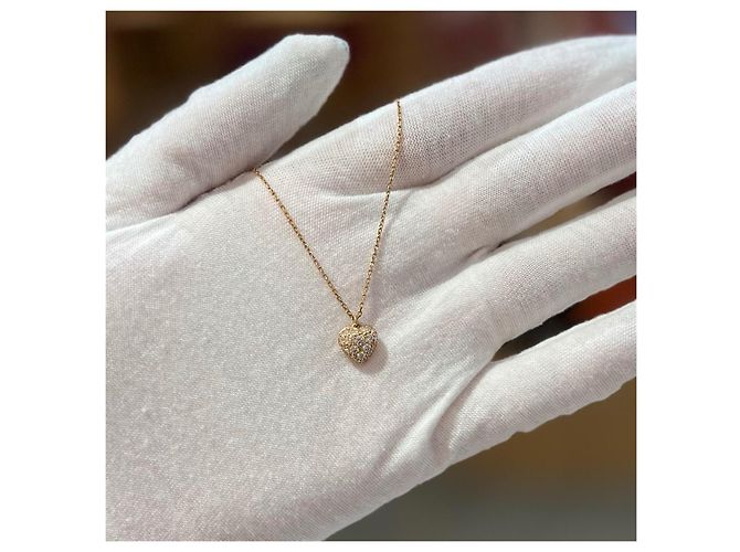 Collana Cuore con Diamanti Cartier in Oro Rosa D'oro - vista 6