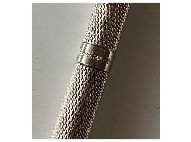Autre Marque Penna a sfera S.T. Dupont metallo argentato - vista 3