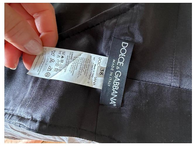 Dolce & Gabbana Gestreiftes Hemd- und Westen-Set Schwarz Weiß - Ansicht 10