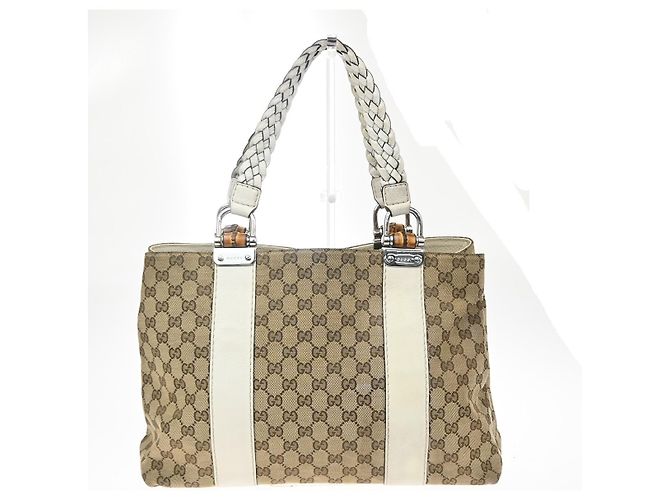 Gucci Bamboo Bar GG Canvas Large Beige - Ansicht 2