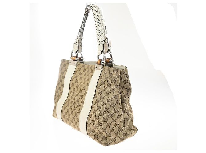 Gucci Bamboo Bar GG Canvas Large Beige - Ansicht 3
