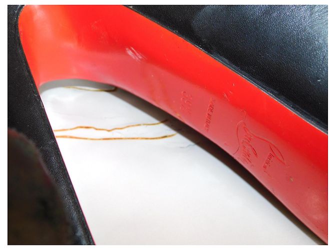 Christian Louboutin Stivaletti Louboutin in pelle nera - vista 5