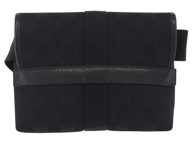 Cinto Gucci Fivela GG Canvas Small Preto - vista 2