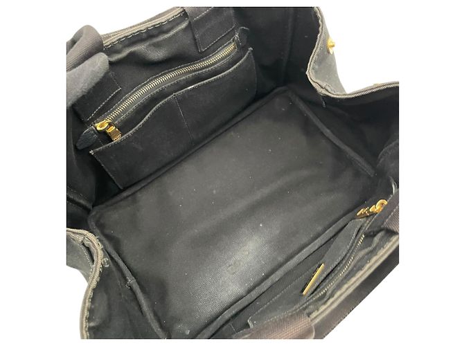 Tote Sac cabas Prada en toile noire - vue 14
