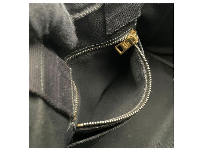 Tote Sac cabas Prada en toile noire - vue 16