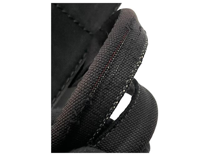 Tote Sac cabas Prada en toile noire - vue 22