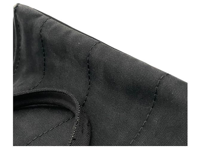 Tote Sac cabas Prada en toile noire - vue 24