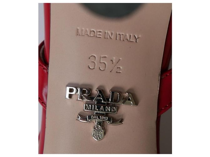 Bow Prada Slingback Pumps aus rotem Leder mit Schleife - Ansicht 7