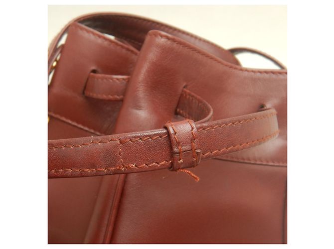 Borsa a tracolla Cartier in vitello Bordeaux Bordò - vista 11
