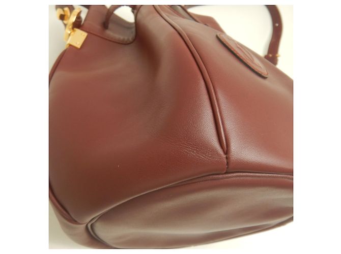 Borsa a tracolla Cartier in vitello Bordeaux Bordò - vista 15