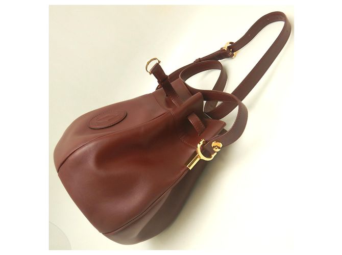 Borsa a tracolla Cartier in vitello Bordeaux Bordò - vista 4
