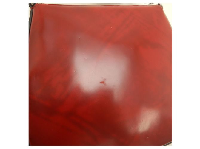 Borsa a tracolla Prada in pelle rossa Rosso - vista 11
