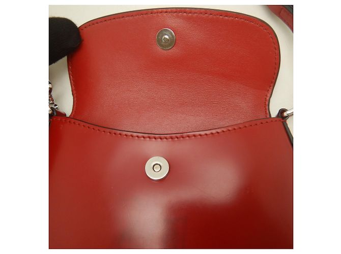 Borsa a tracolla Prada in pelle rossa Rosso - vista 15