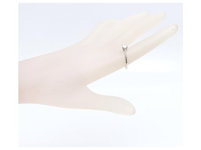 Anillo de compromiso solitario Harry Winston con diamante - vista 10