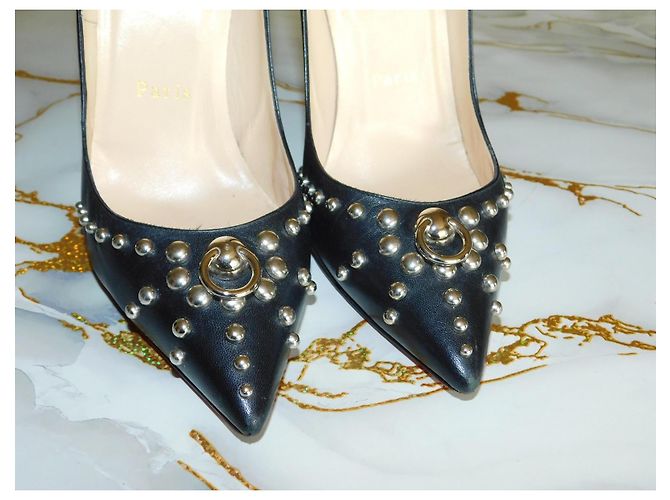 So Kate Décolleté in pelle borchiate Christian Louboutin - vista 3