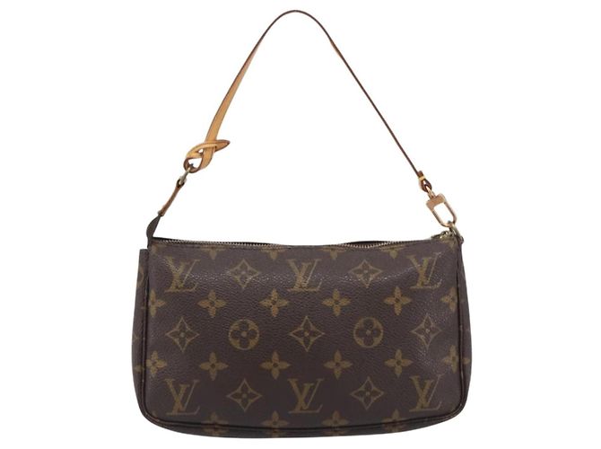 Louis Vuitton Pochette Accessoires Monogram Canvas Medium Marron - vue 2