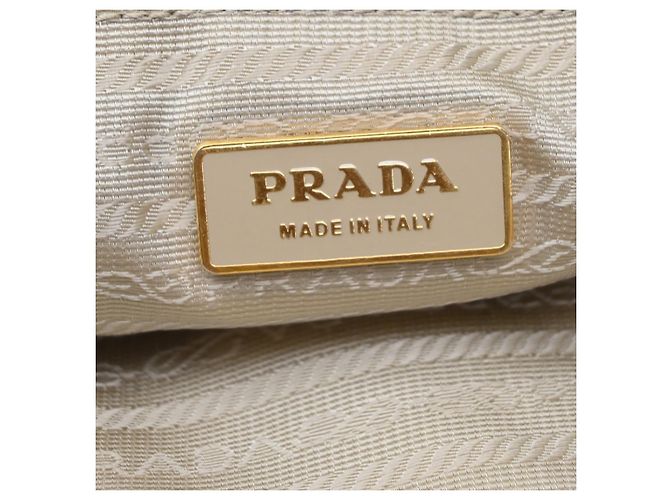 Prada Re-Edition 1978 Pocket Re-Nylon in pelle Saffiano Medium Beige - vista 6