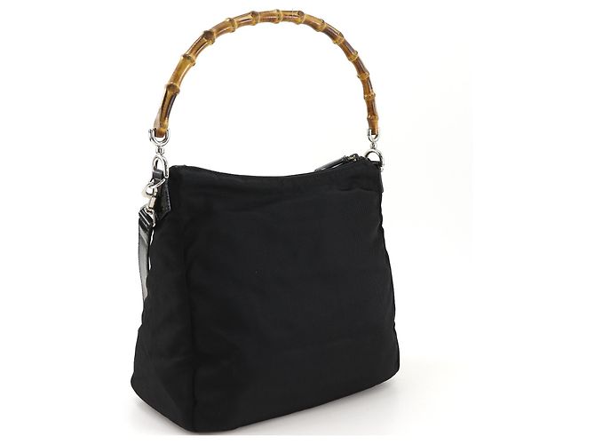 Gucci Sherry bamboo Nylon Noir - vue 3