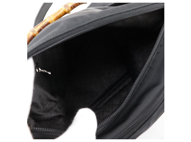 Gucci Sherry bamboo Nylon Noir - vue 4