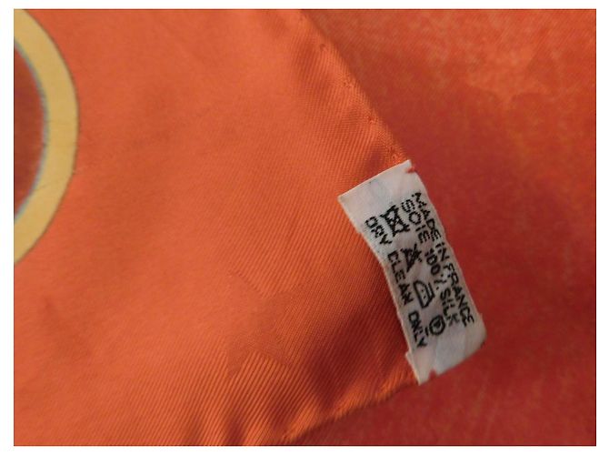 Hermès Carré di seta Cosmos Bianco Rosso D'oro - vista 12