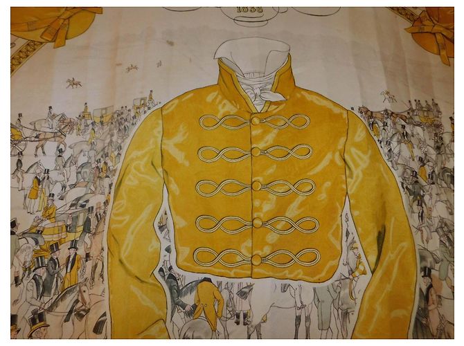 Hermès Carré in seta "On Epsom Downs 1836" - vista 14