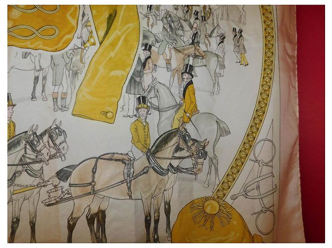 Hermès Carré in seta "On Epsom Downs 1836" - vista 16