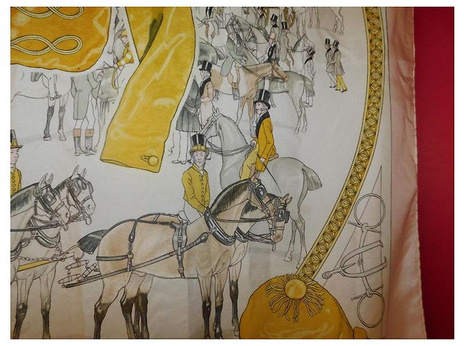 Hermès Carré in seta "On Epsom Downs 1836" - vista 2