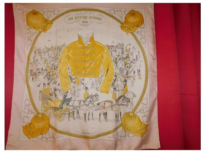 Hermès Carré in seta "On Epsom Downs 1836" - vista 3